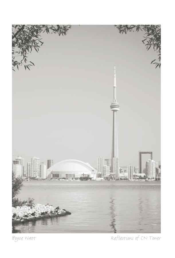 Art Card by Boyce Watt - Reflections of CN Tower
